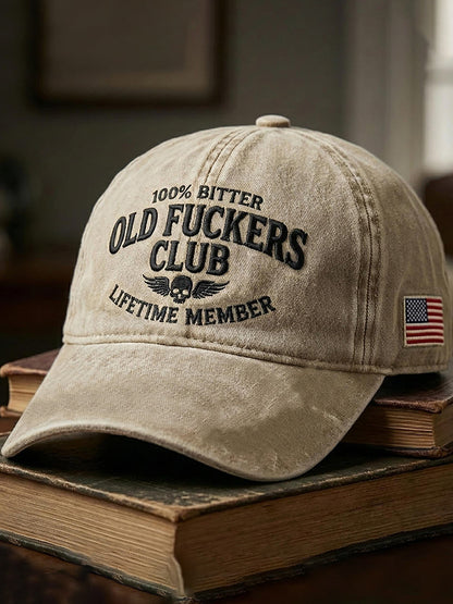 Old Fuckers Club Printed Casual Unisex Cap