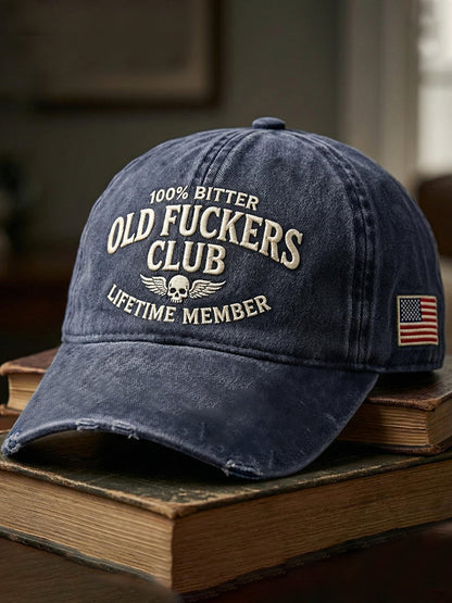 Old Fuckers Club Printed Casual Unisex Cap