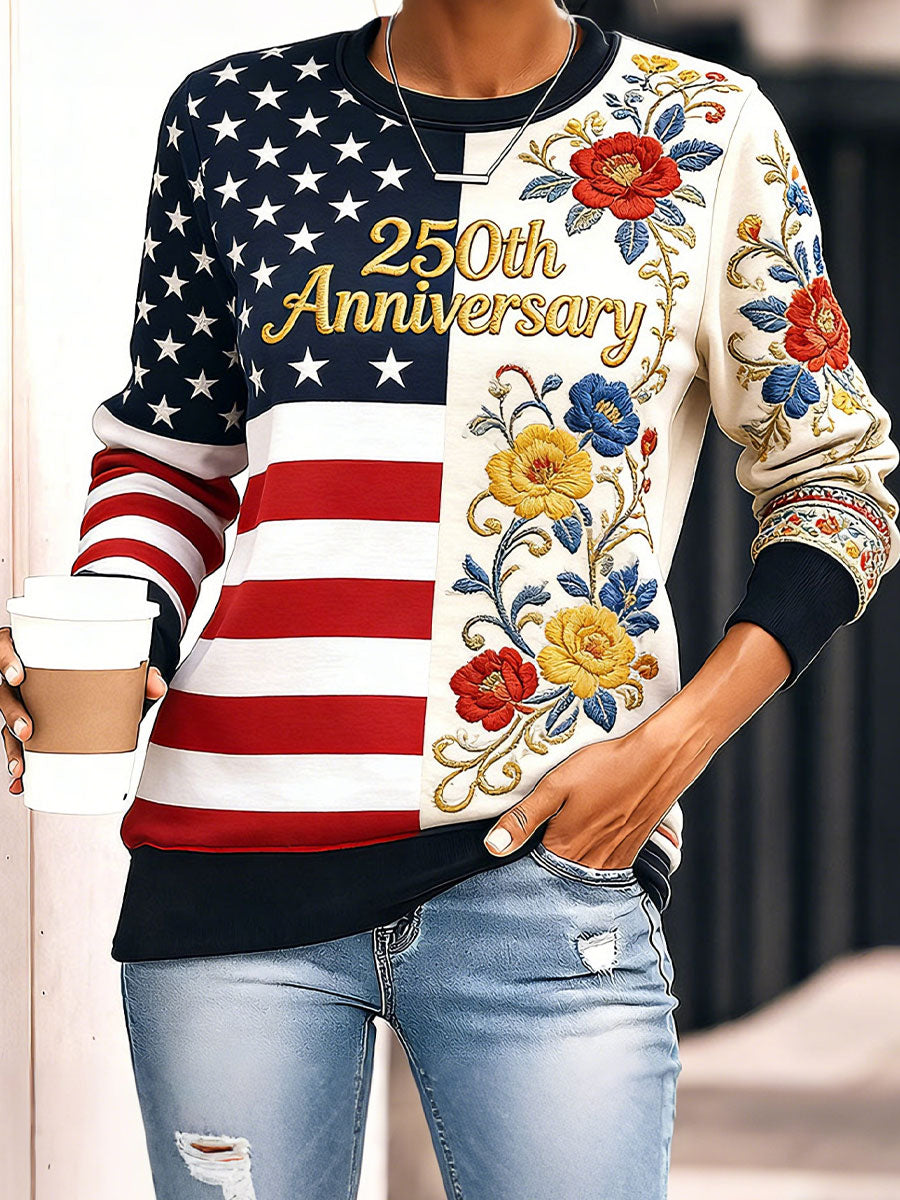 Women's 250th Anniversary Floral Print Sweatshirts