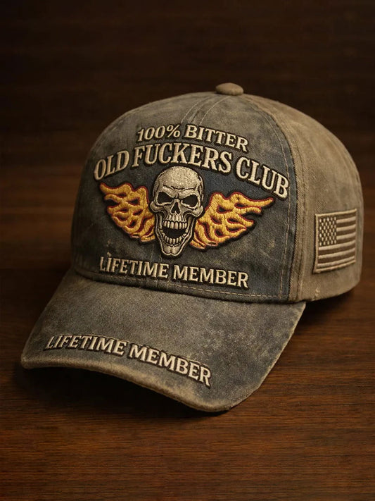 Old Fuckers Club Printed Casual Unisex Cap