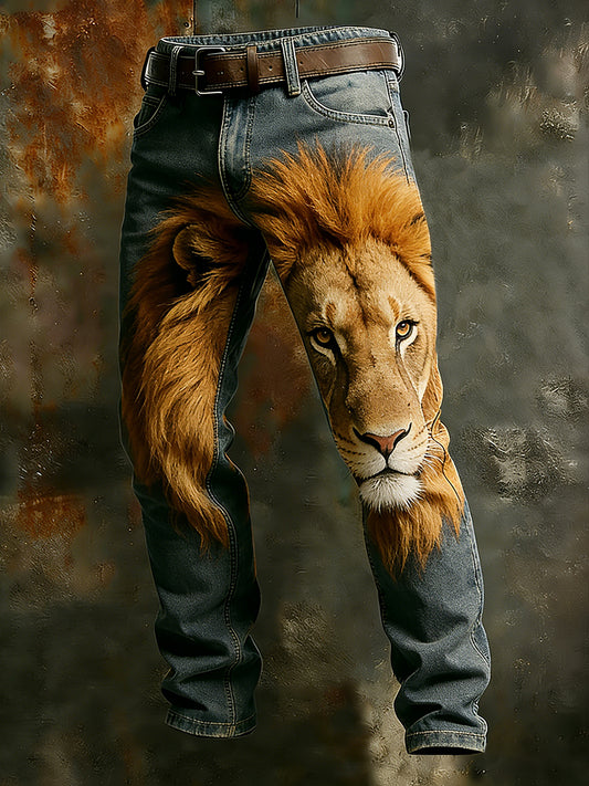 Men's Retro Business Style Casual Work Trousers