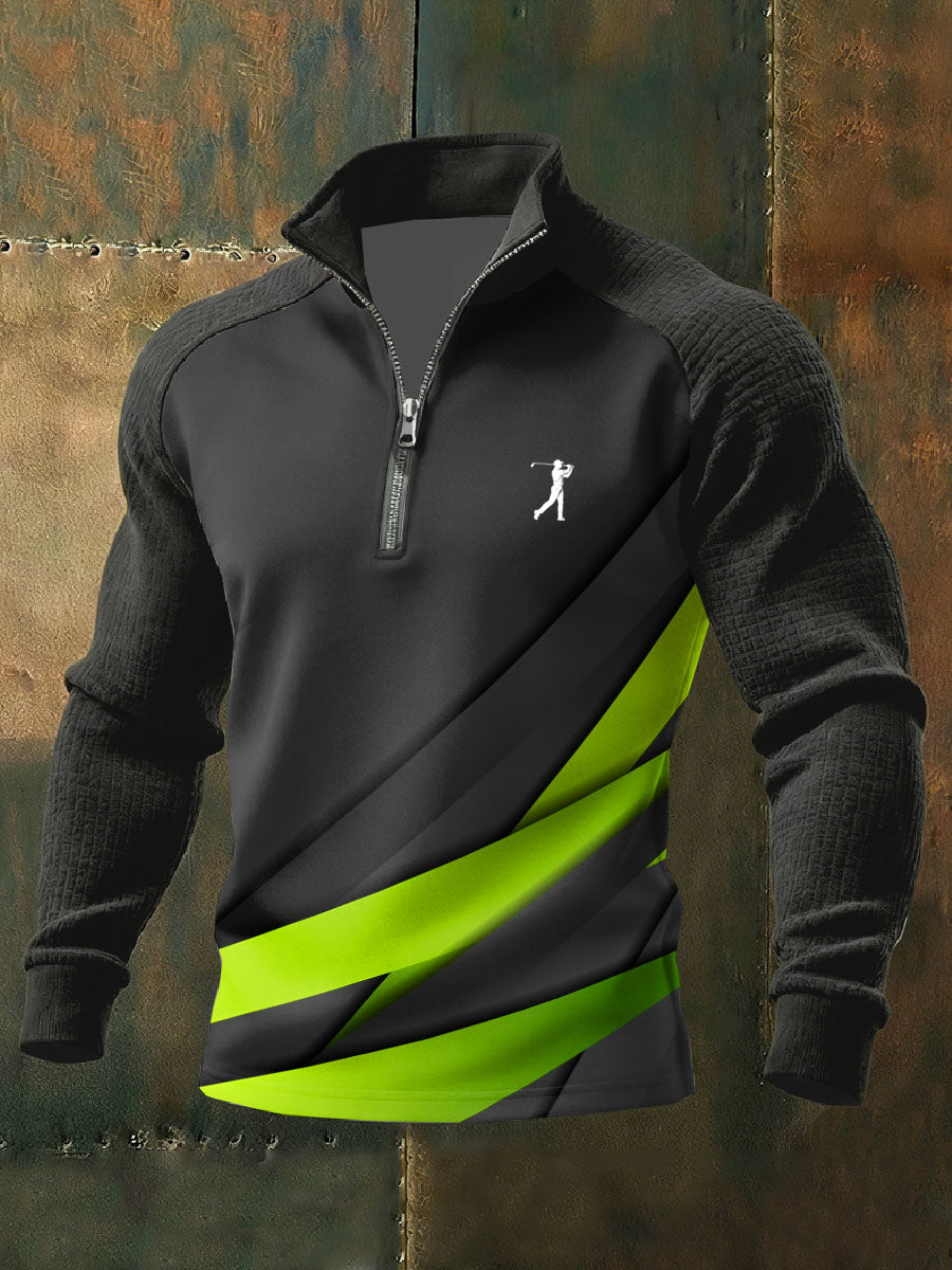 Men's Vintage Business Style Printed Casual Sweatshirt