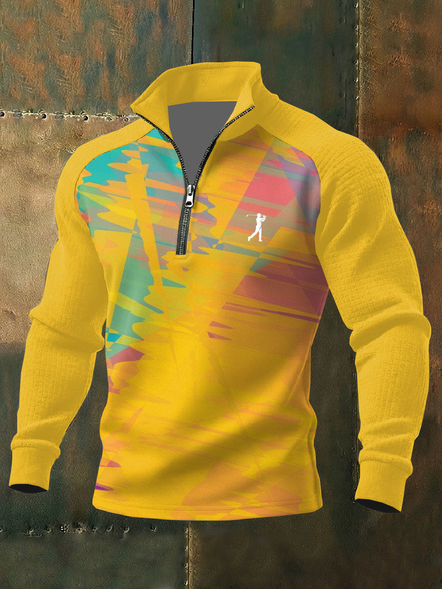 Men's Vintage Business Style Printed Casual Sweatshirt