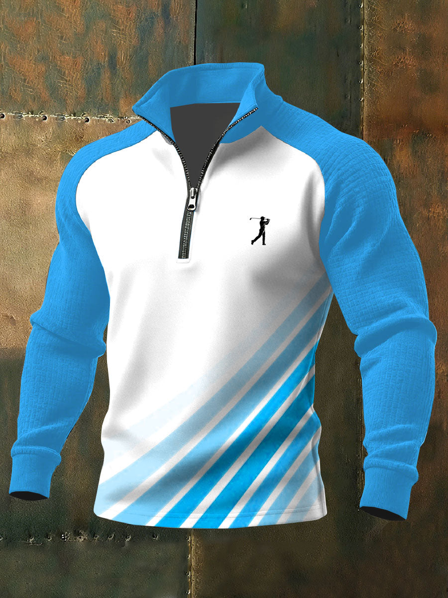 Men's Vintage Business Style Printed Casual Sweatshirt