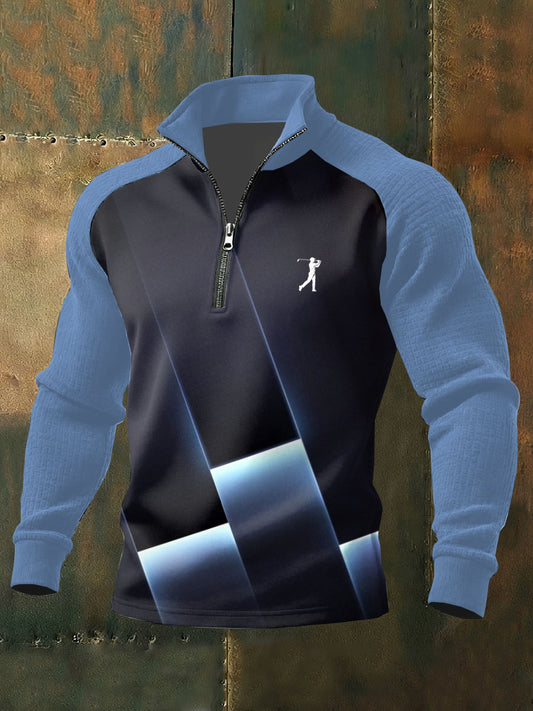 Men's Vintage Business Style Printed Casual Sweatshirt