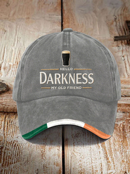 Unisex Hello Darkness My Old Friend Print Cap