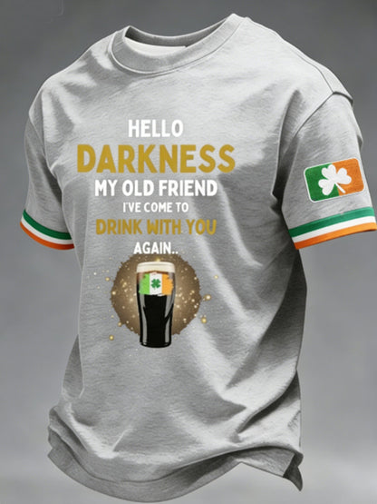 Men's Hello Darkness My Old Friend  T-shirt