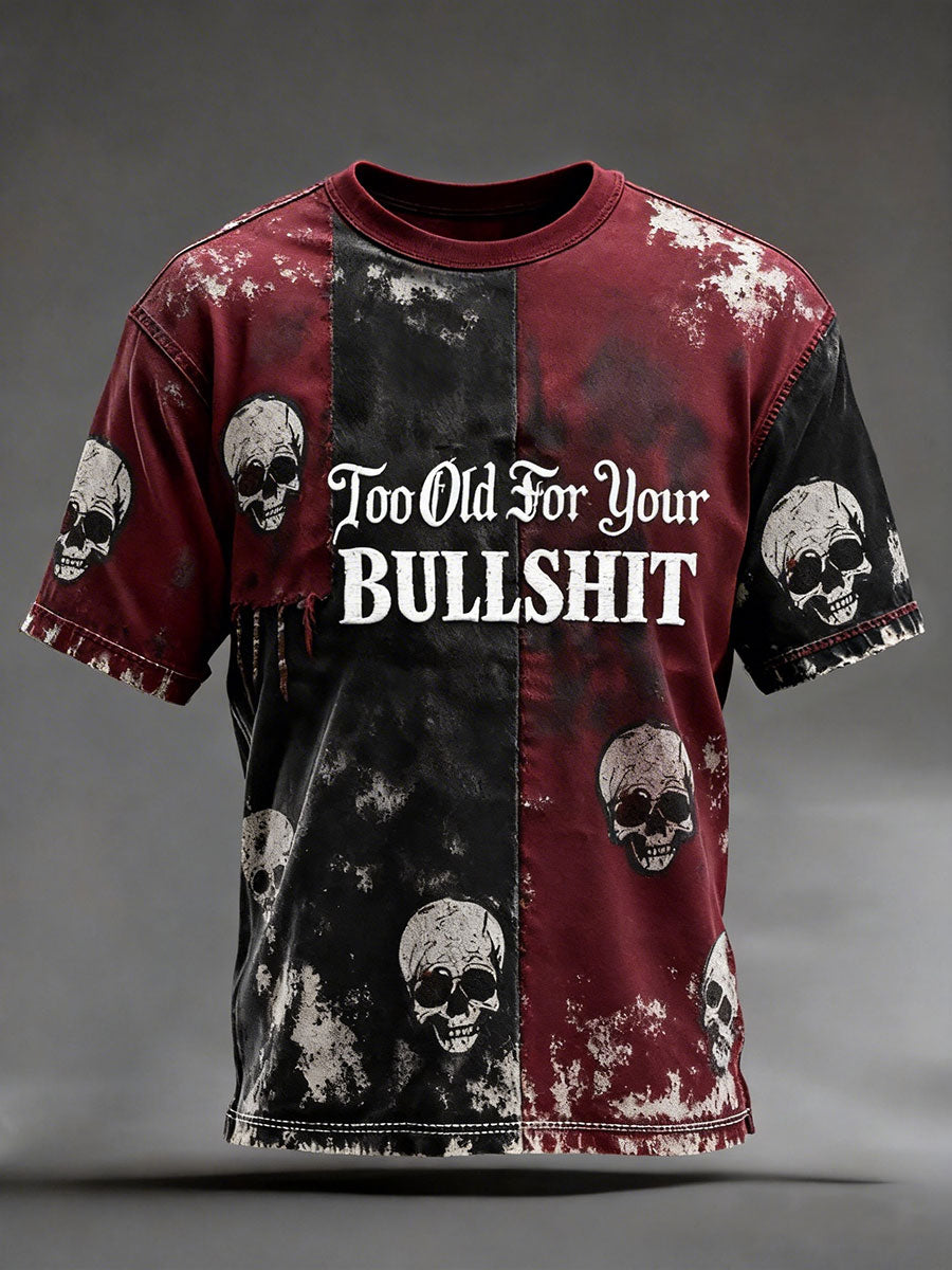 Men's 'Too old for your bullshit' Vintage T-shirts
