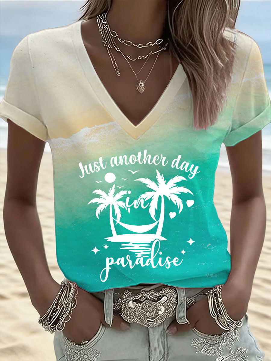 Women's beach vacation T-shirt