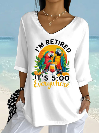 Women's Long Sleeve Printed Shirt