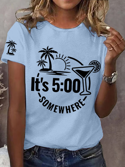 Women's  It‘s 5 O'clock Somewhere Casual Tee