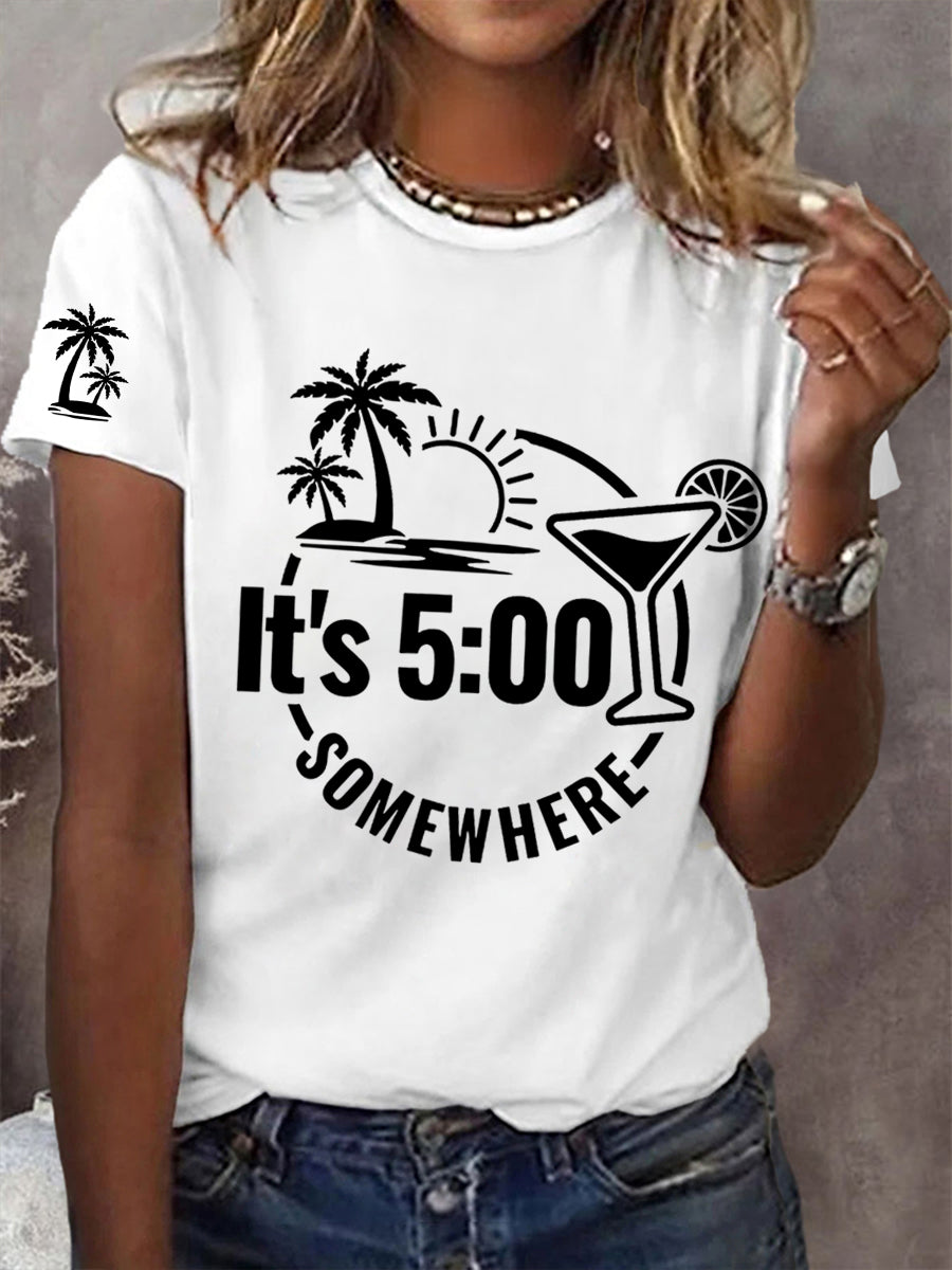 Women's  It‘s 5 O'clock Somewhere Casual Tee