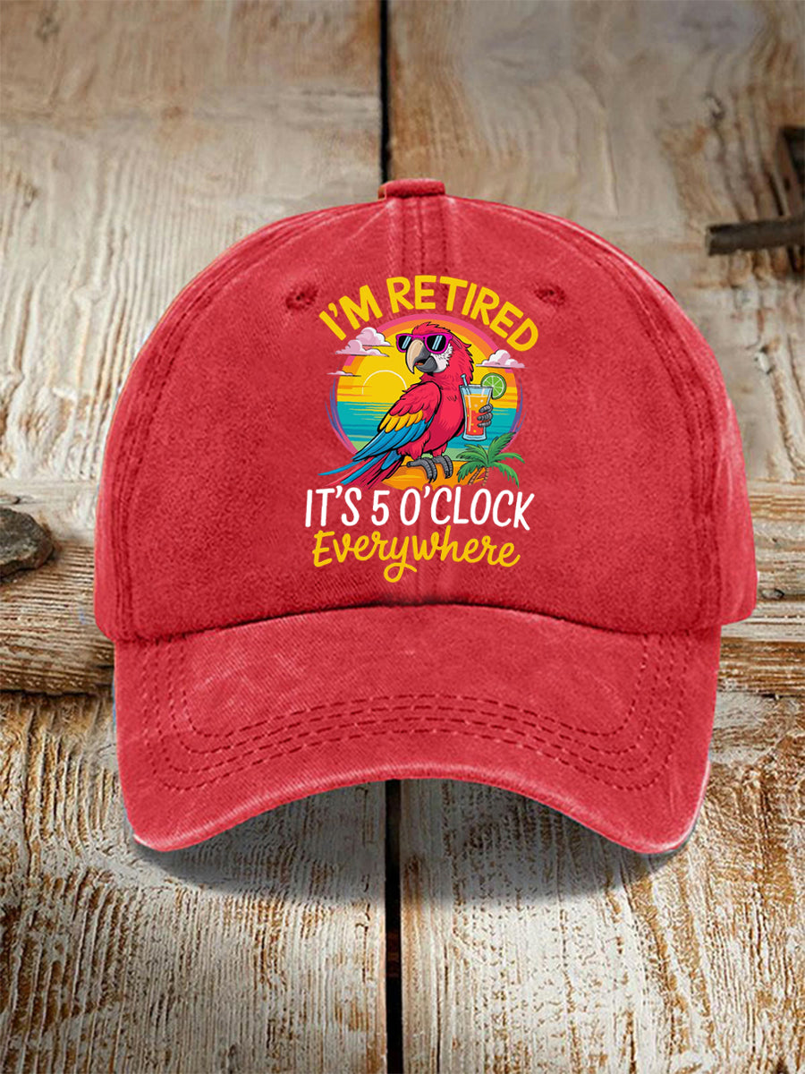 Unisex Resort Hawaiian Design Print Hat