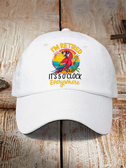 Unisex Resort Hawaiian Design Print Hat