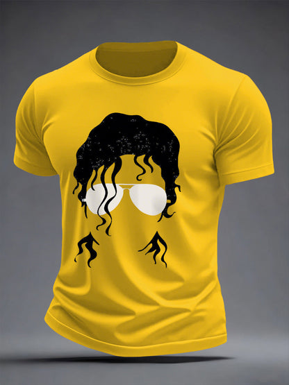 Men's Men's Pop Music Inspired Casual T-shirt