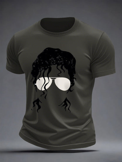 Men's Men's Pop Music Inspired Casual T-shirt
