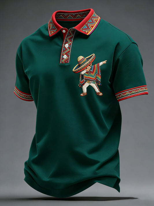 Men's Cinco de Mayo Printed Casual Shirt