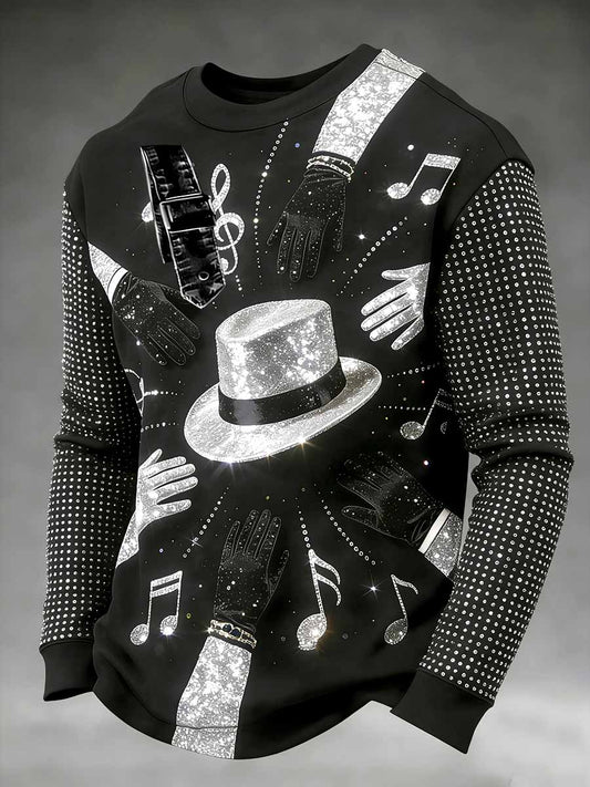 Men's Vintage Commemorative Printed Sweatshirt