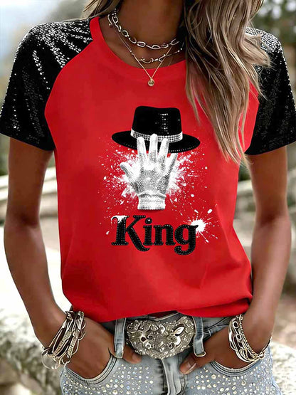 Women's Vintage Commemorative Printed T-Shirt