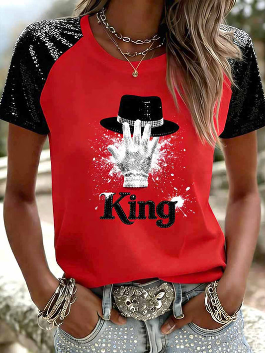 Women's Vintage Commemorative Printed T-Shirt