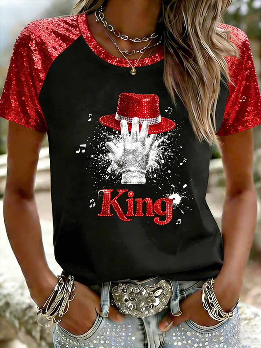 Women's Vintage Commemorative Printed T-Shirt
