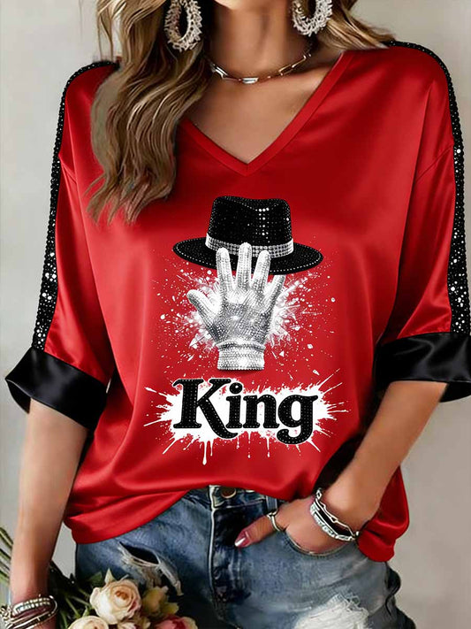 Women's Vintage Commemorative Printed T-Shirt