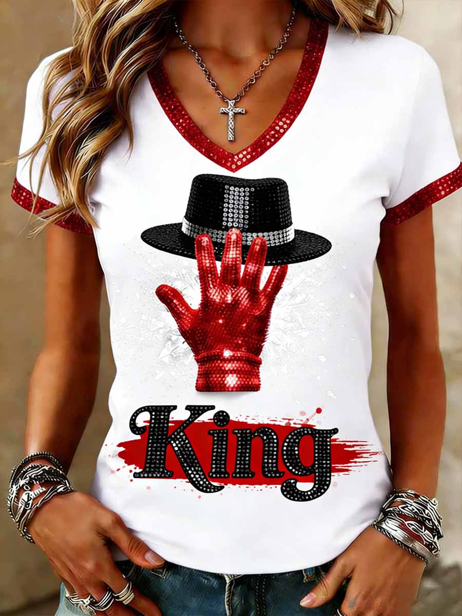 Women's Vintage Commemorative Printed T-Shirt