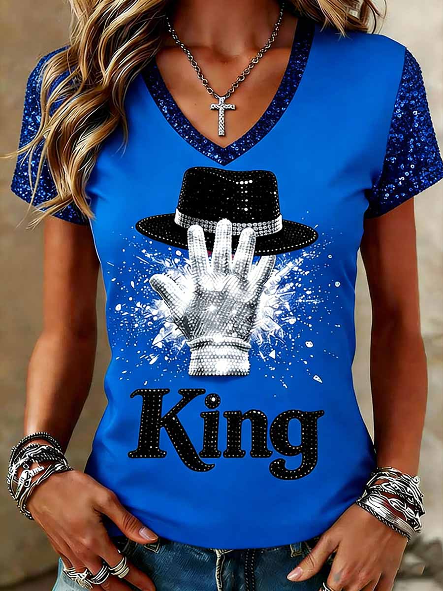 Women's Vintage Commemorative Printed T-Shirt