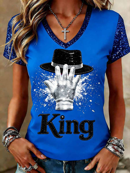 Women's Vintage Commemorative Printed T-Shirt