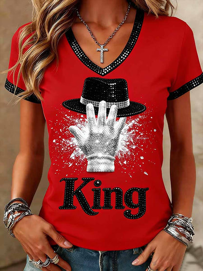 Women's Vintage Commemorative Printed T-Shirt