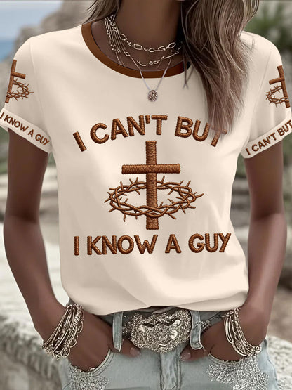 Women's 'I can't but I know a guy' T-shirts