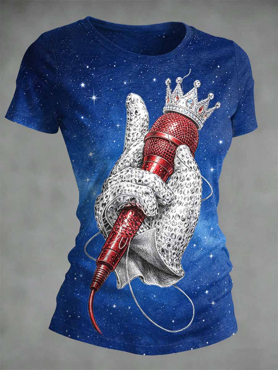 Women's Vintage Commemorative Printed T-Shirt