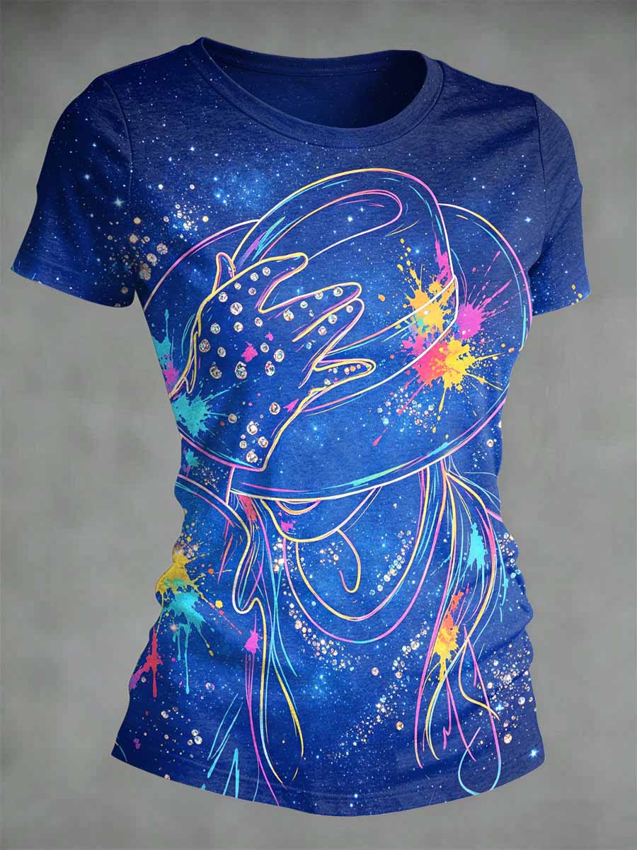 Women's Vintage Commemorative Printed T-Shirt