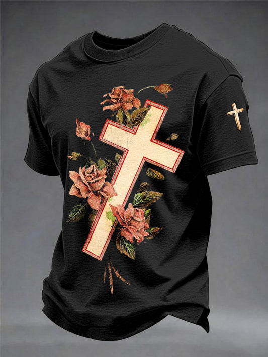 Men's Faith Printed Casual T-shirts
