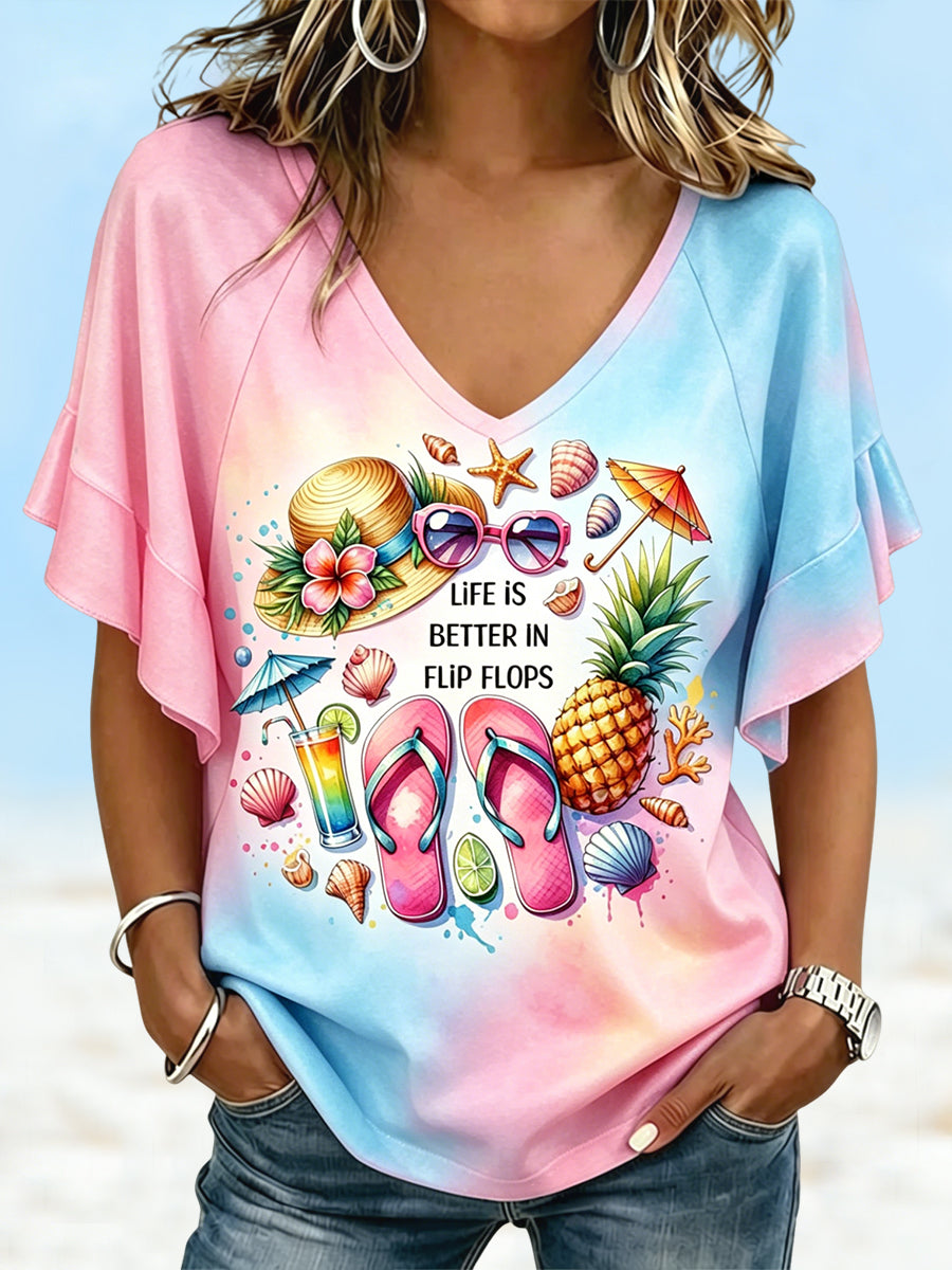 Women's Casual Hawaiian Vacation T-Shirt