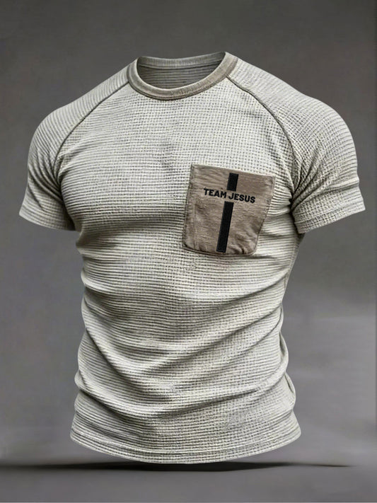 Men's 'Team Jesus' Waffle T-Shirts