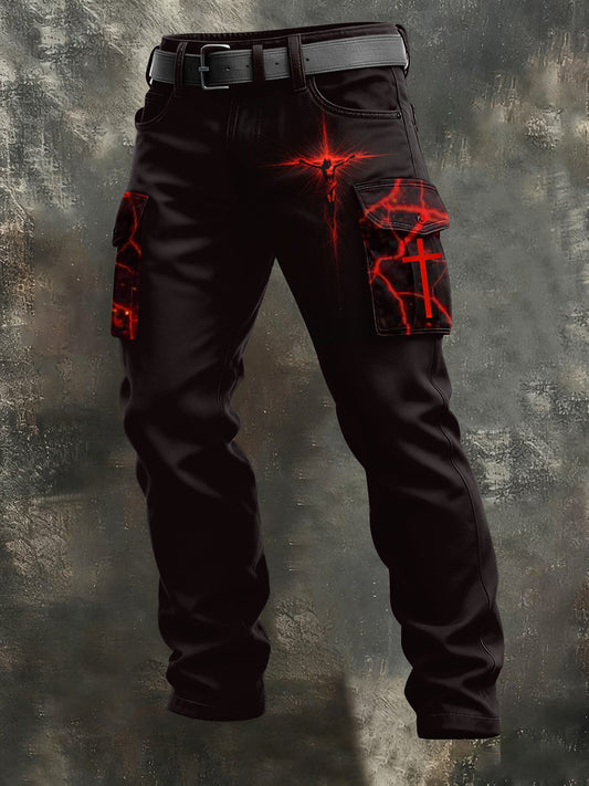 Men's Faith printed trousers
