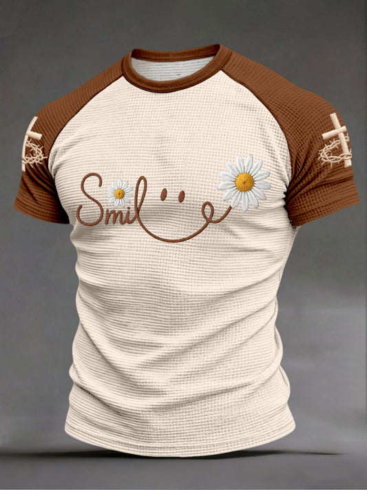 Men's Smile Christian Waffle T-Shirts