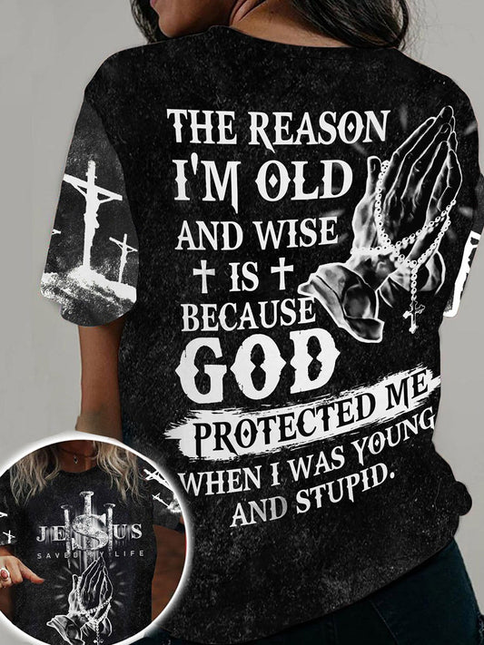 Women's Faith Print Casual T-Shirt