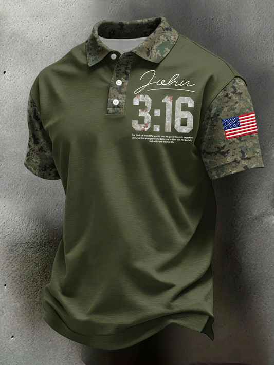 Men's John 3:16 Camouflage Shirt