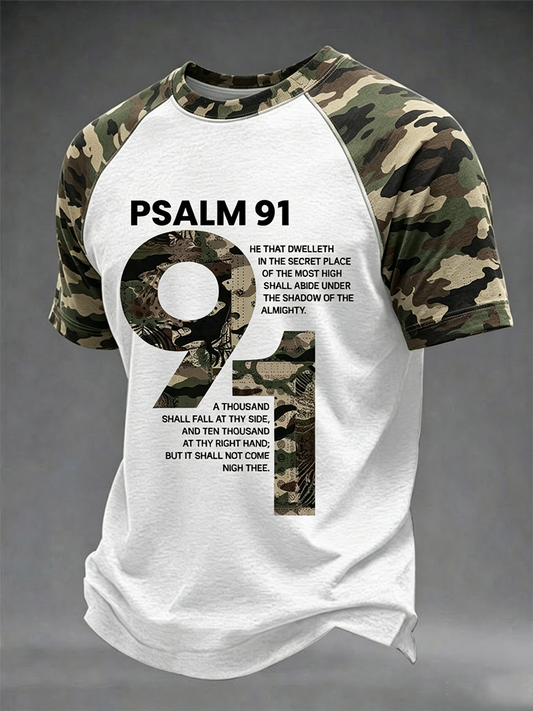 Men's Psalm 91Camouflage T-shirt