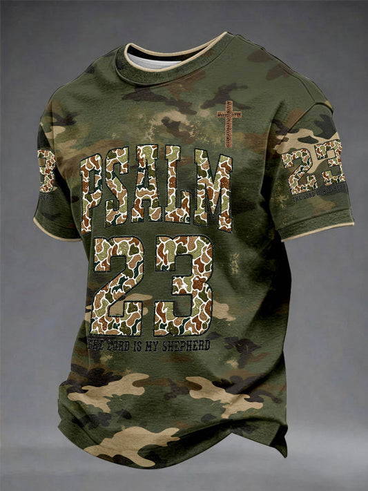 Men's 23 Psalm Faith Unisex Casual Short-Sleeve T-Shirt