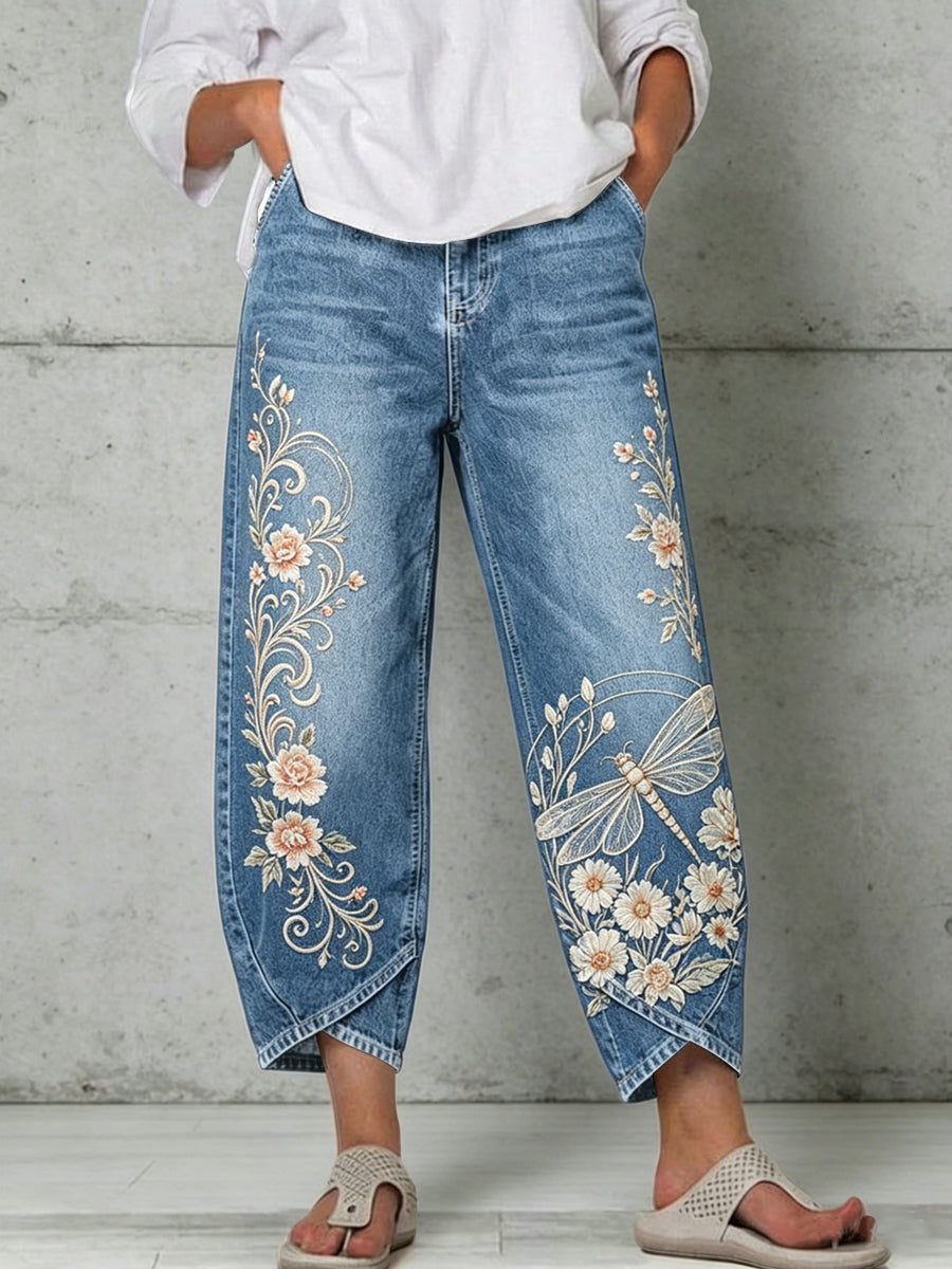 Women's Animal Art Print Trousers