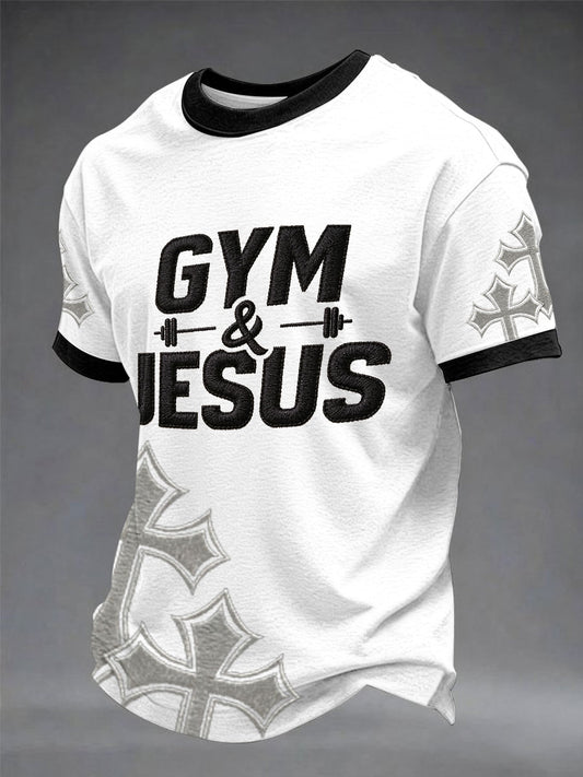 “Gym Jesus” Christian Fitness Casual unisex T-shirt