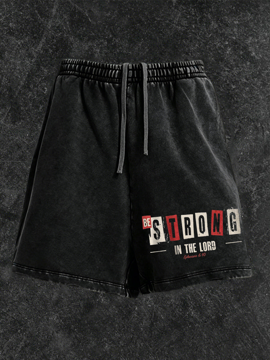 Men's Christian GYM Print Casual Shorts