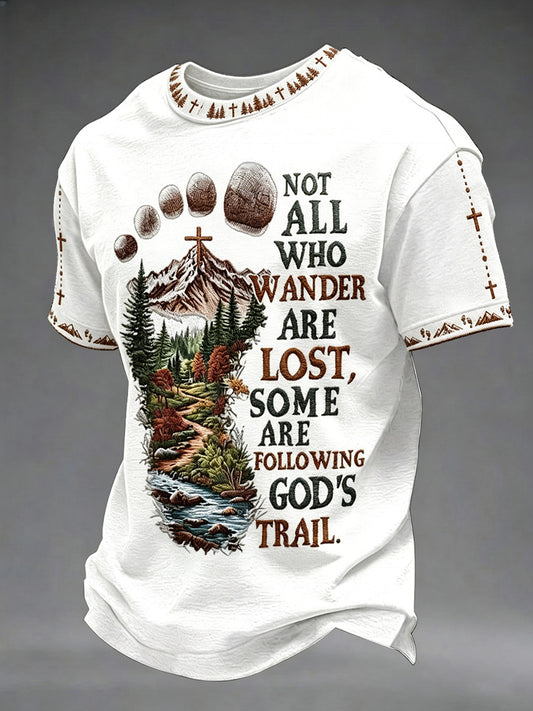 Men's Christian Cross Print Tee
