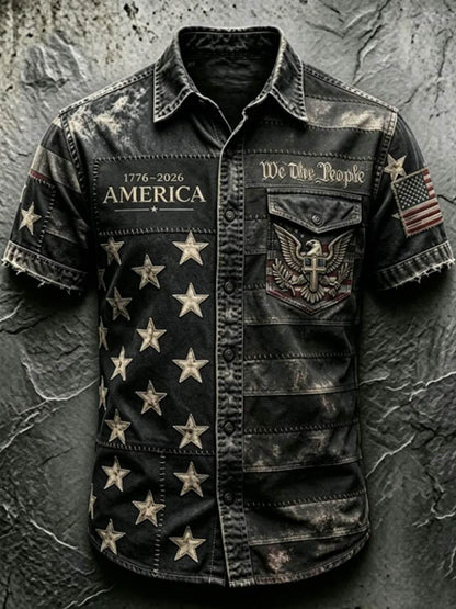 Men'S 250Th Anniversary National Faith Print Shirt