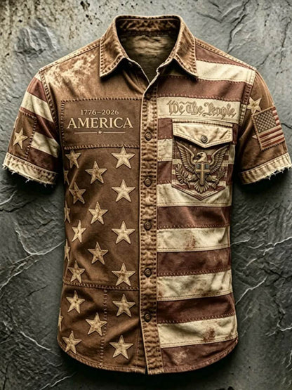 Men'S 250Th Anniversary National Faith Print Shirt
