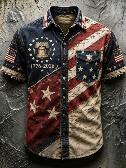 Men's 250Th Anniversary National Faith Print Shirt