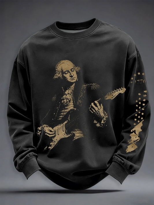 Men's Funny Founding Father Crew Neck Sweatshirt